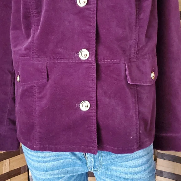 Chico's Stretch velvet like jacket - Picture 6 of 10